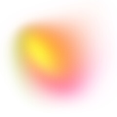 Abstract Yellow Gradient shapes on transparent background