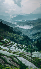 A beautiful Landscape Photo of Chinese Rice Terraces