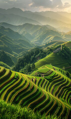 A beautiful Landscape Photo of Chinese Rice Terraces