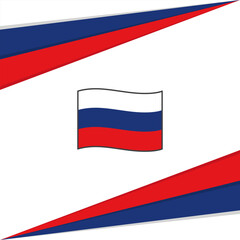 Fototapeta premium Russia Flag Abstract Background Design Template. Russia Independence Day Banner Social Media Post. Russia Design