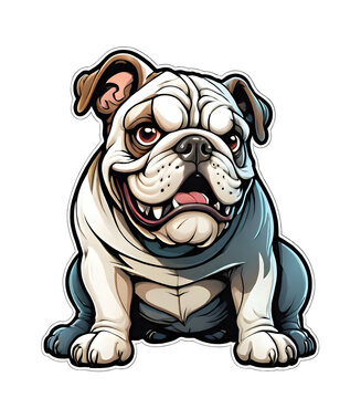 French Bulldog. Perfect for stickers, t-shirts or Design templates. Generative AI. V25