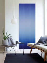 Simple large vertical strip indigo gradient, front wallpaper 