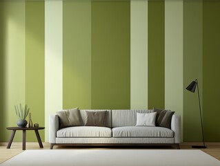 Simple large vertical strip olive gradient, front wallpaper