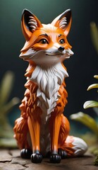 red fox in the wild generative ai 