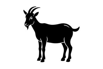 goat silhouette vector illustration