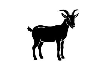 goat silhouette vector illustration