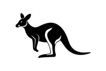 kangaroo silhouette vector illustration