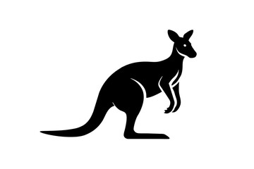 kangaroo silhouette vector illustration