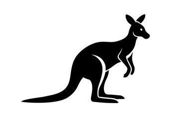 kangaroo silhouette vector illustration