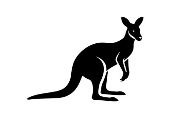 kangaroo silhouette vector illustration