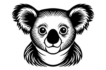koala silhouette vector illustration