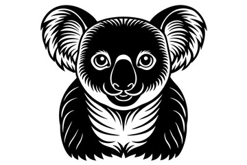 koala silhouette vector illustration