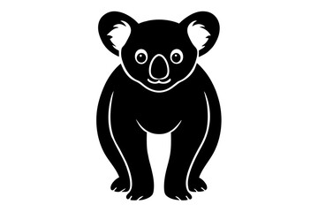 koala silhouette vector illustration