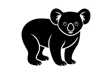 koala silhouette vector illustration
