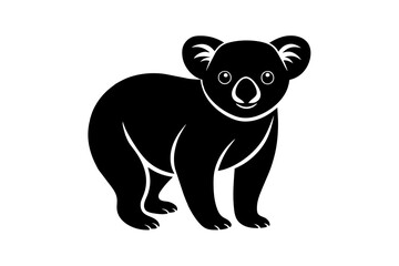 koala silhouette vector illustration