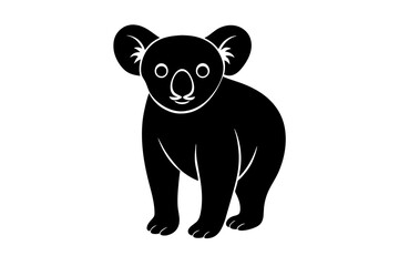 koala silhouette vector illustration