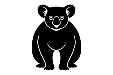 koala silhouette vector illustration