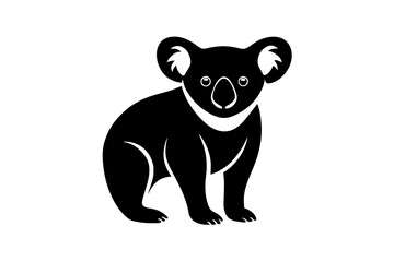 koala silhouette vector illustration