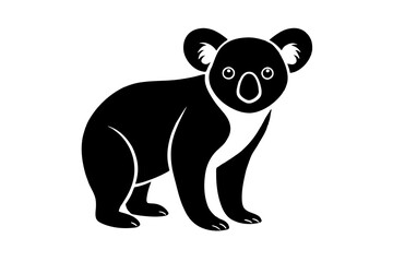 koala silhouette vector illustration