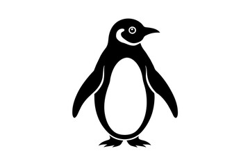 penguin silhouette vector illustration