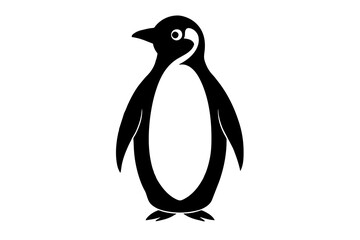penguin silhouette vector illustration