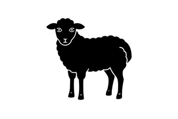 sheep silhouette vector illustration