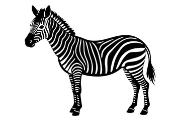 zebra silhouette vector illustration