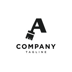 Fototapeta premium Letter A Paint logo icon vector template.eps