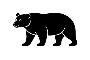 bear silhouette vector illustration