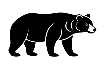 bear silhouette vector illustration