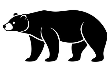 bear silhouette vector illustration