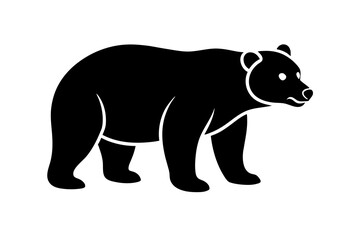 bear silhouette vector illustration