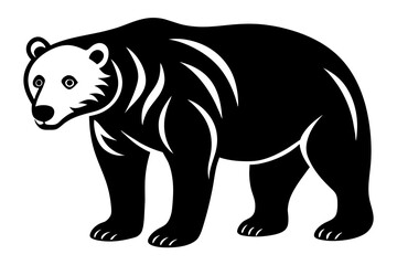 bear silhouette vector illustration