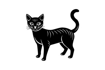 cat silhouette vector illustration