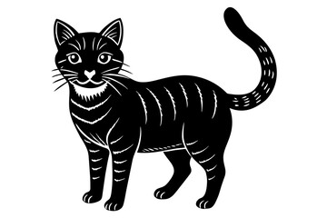 cat silhouette vector illustration