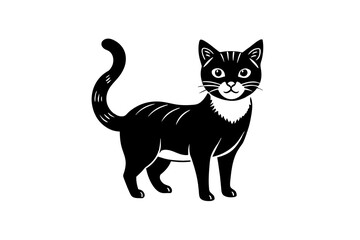 cat silhouette vector illustration