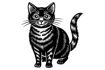 cat silhouette vector illustration
