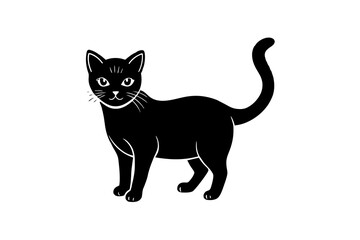 cat silhouette vector illustration