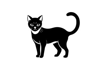 cat silhouette vector illustration