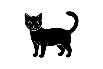 cat silhouette vector illustration