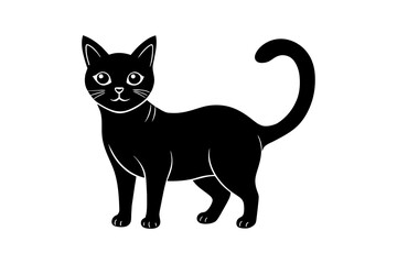 cat silhouette vector illustration