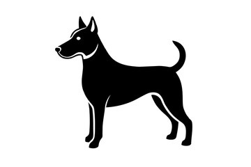 dog silhouette vector illustration