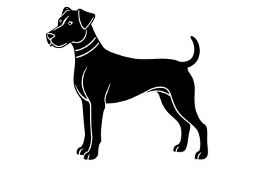 dog silhouette vector illustration