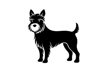 Fototapeta premium dog silhouette vector illustration 