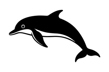 dolphin silhouette vector illustration