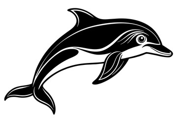dolphin silhouette vector illustration