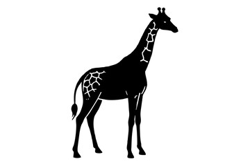 giraffe silhouette vector illustration