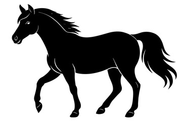 Obraz na płótnie Canvas horse silhouette vector illustration