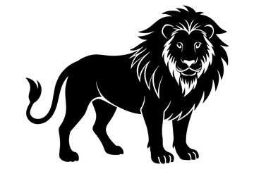 lion silhouette vector illustration
