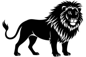 lion silhouette vector illustration